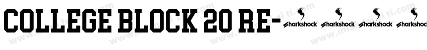 College Block 20 Re字体转换